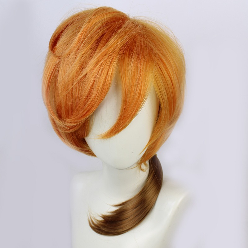 Bungou Stray Dogs Anime Cosplay Wig - Nakahara Chuya Special Gradient Messy Wavy 55cm