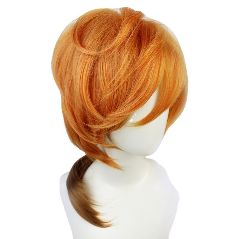 Bungou Stray Dogs Anime Cosplay Wig - Nakahara Chuya Special Gradient Messy Wavy 55cm