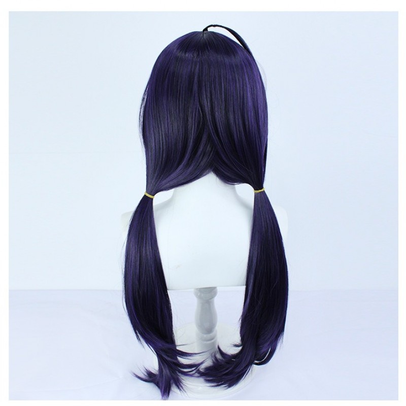 Bungou Stray Dogs Izumi Kyoka COS Wig Dark Purple Twin Tail with Headpiece 80cm