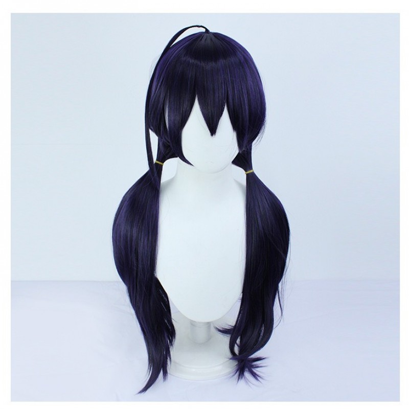 Bungou Stray Dogs Izumi Kyoka COS Wig Dark Purple Twin Tail with Headpiece 80cm