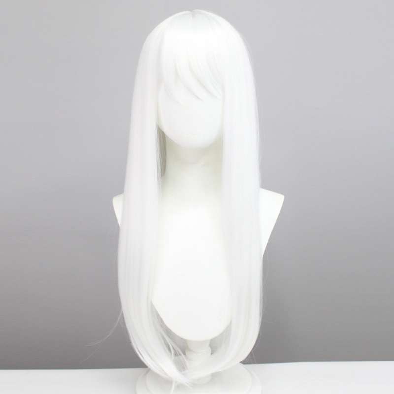 Chowbie  | Nun Cosplay Wig White and Brown Long Straight Hair 75cm