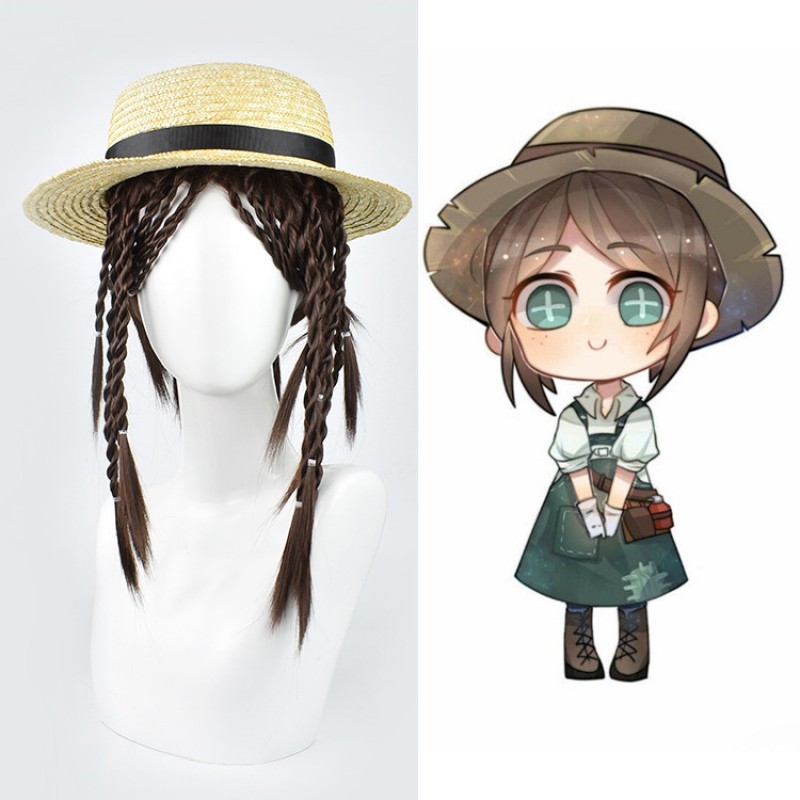 Identity V |Gardener Dark Brown Medium Wig 50cm Elegant Brown