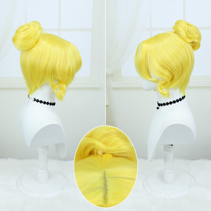 Identity V |Golden Cicada Wig 35cm Bright Yellow Hair