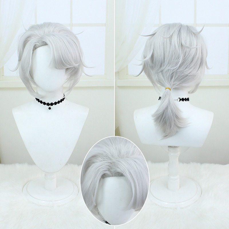 Identity V | Composer Frederic Silver Short Wig Precision 46cm