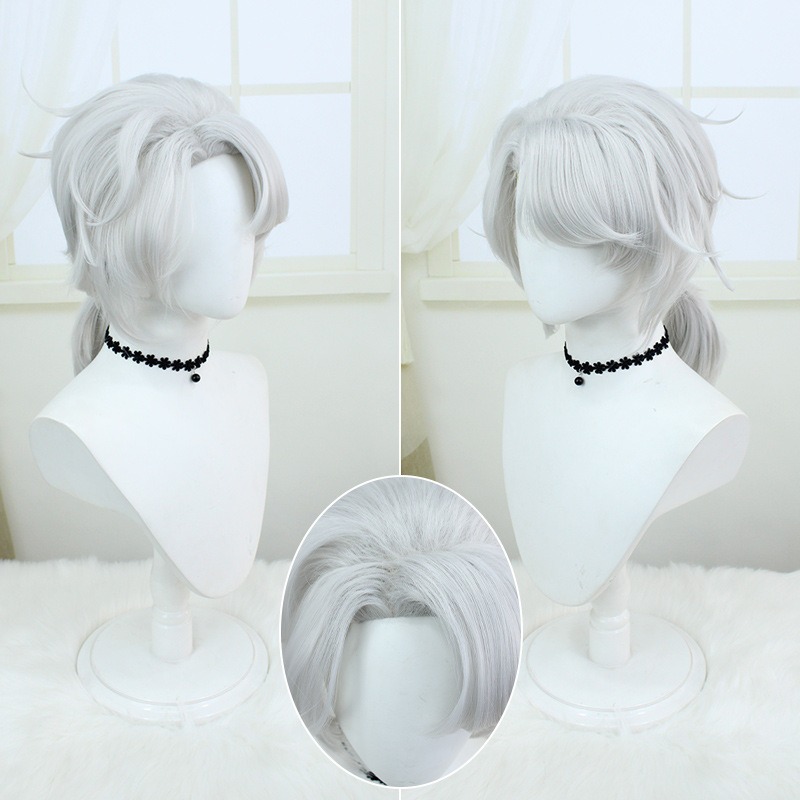 Identity V | Composer Frederic Silver Short Wig Precision 46cm