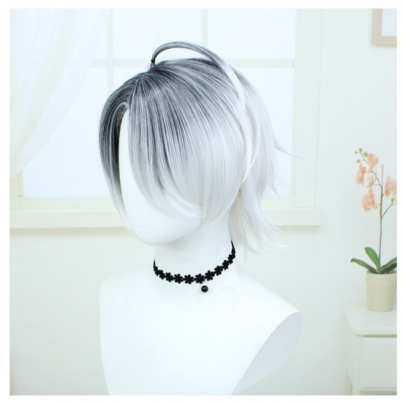 Identity V |Psychologist The Ripper Long Night White Medium Wig 70cm Snowy White 