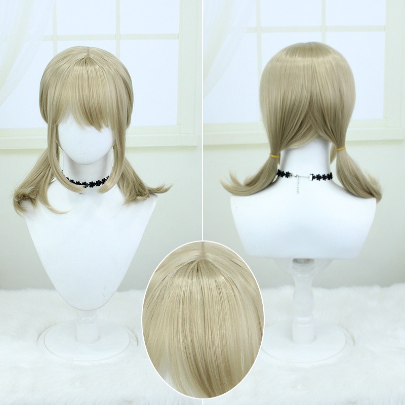 Identity V |Sanrio Blonde Radiant Gold Brown Short Wig 40cm 