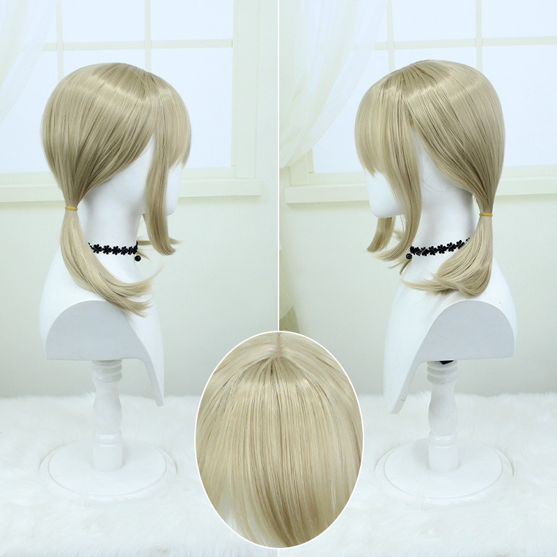 Identity V |Sanrio Blonde Radiant Gold Brown Short Wig 40cm 