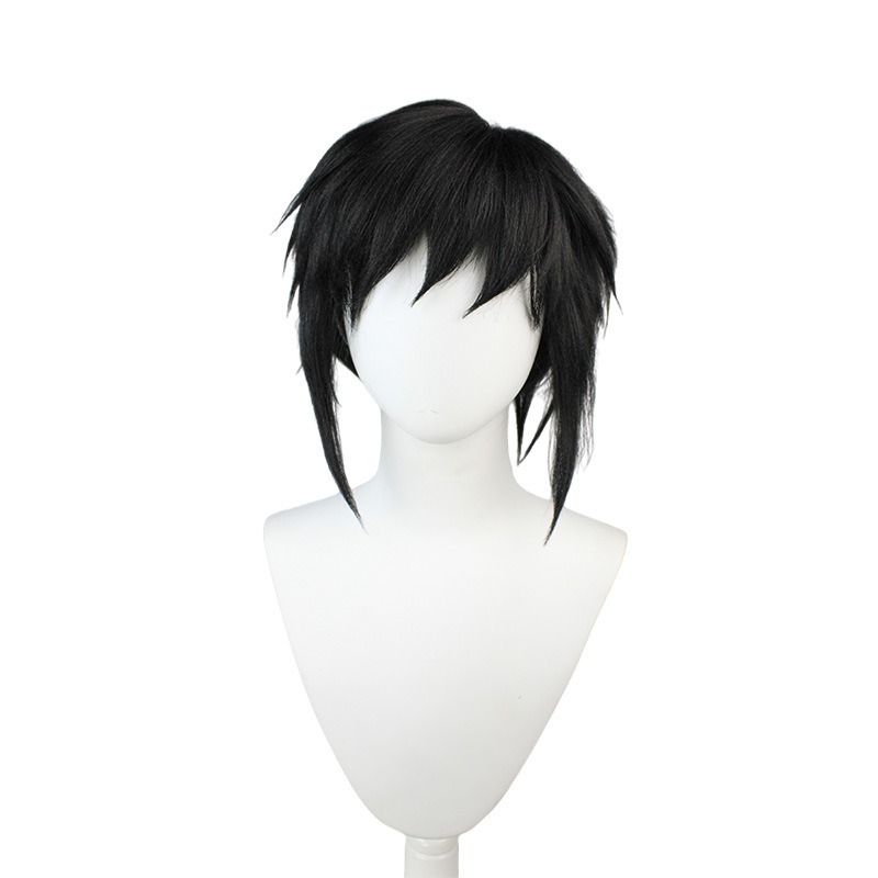 Demon Slayer Kimetsu no Yaiba Tomioka Giyu Water Pillar Large Rebellious Volume Ponytail Cosplay Wig 50cm