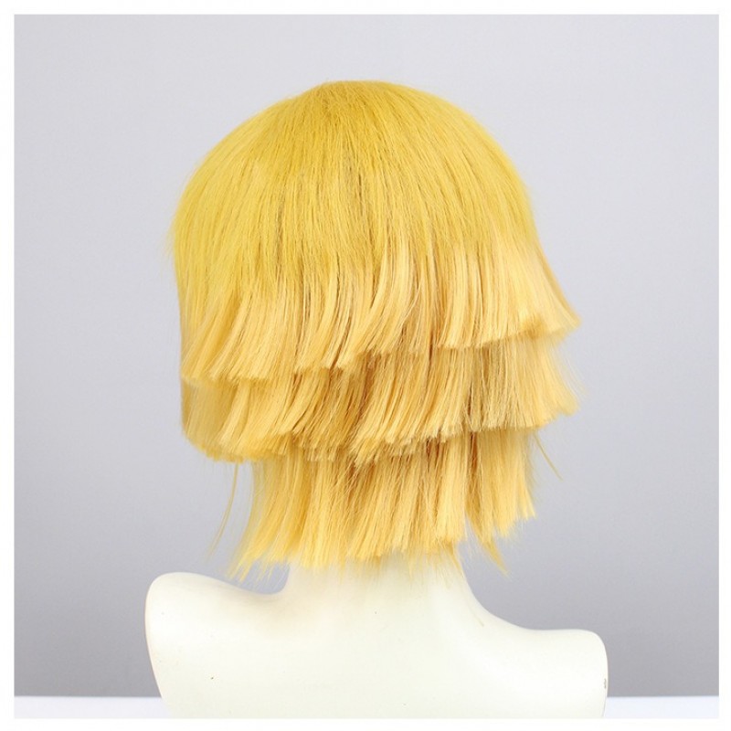 Zenitsu's Thunder Vibrant 30cm Golden Tempest Wig