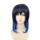 Demon Slayer Inosuke Hashibira Cosplay Wig Black Blue Gradient 40cm