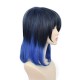 Demon Slayer Inosuke Hashibira Cosplay Wig Black Blue Gradient 40cm