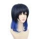 Demon Slayer Inosuke Hashibira Cosplay Wig Black Blue Gradient 40cm