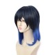 Demon Slayer Inosuke Hashibira Cosplay Wig Black Blue Gradient 40cm