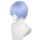 Evangelion Rei Ayanami Light Blue Short Hair with Scalp COS Wig 30cm