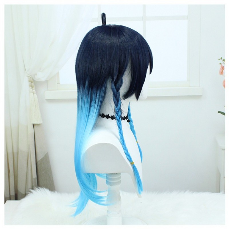 Genshin Impact | Venti Crossplay Wig Genderbent Long Gradual Ombre Braided Hair 55cm