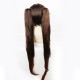 Genshin Impact | Wangsheng Funeral Parlor Hu Tao Cosplay Wig Heat Resistant Synthetic Brown-Black Hair 100cm