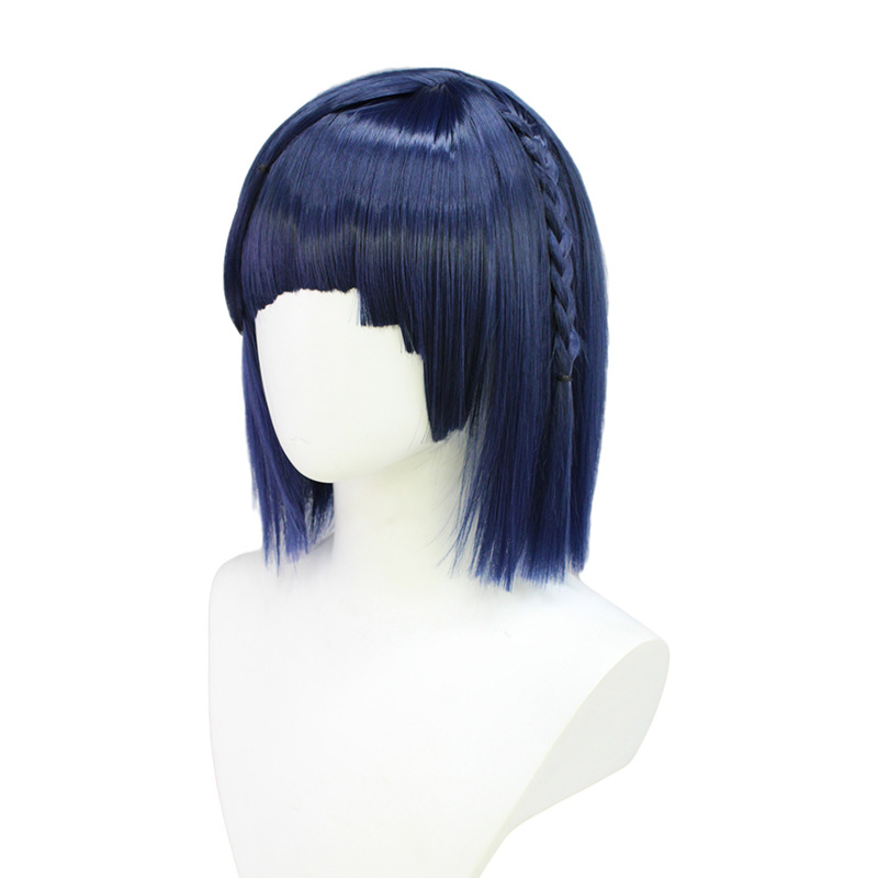 Genshin Impact | Yelan Cosplay Wig Nightshade Blue to Black Gradient 30cm