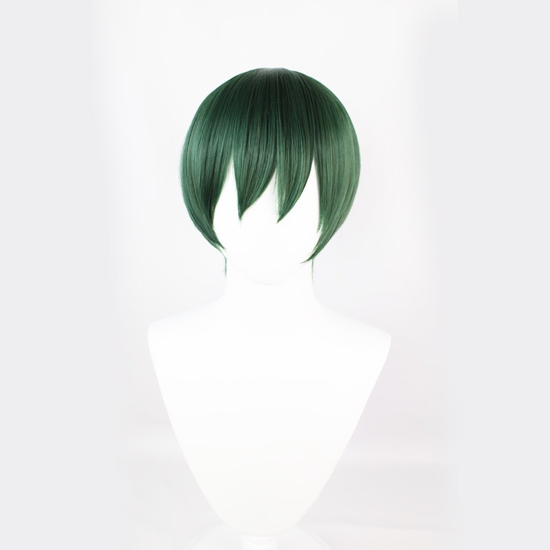 Jujutsu Kaisen Zenin Maki Ink Green Fluffy Short Hair 30cm