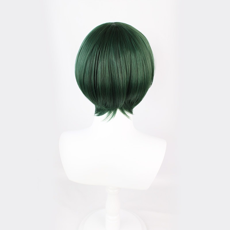 Jujutsu Kaisen Zenin Maki Ink Green Fluffy Short Hair 30cm