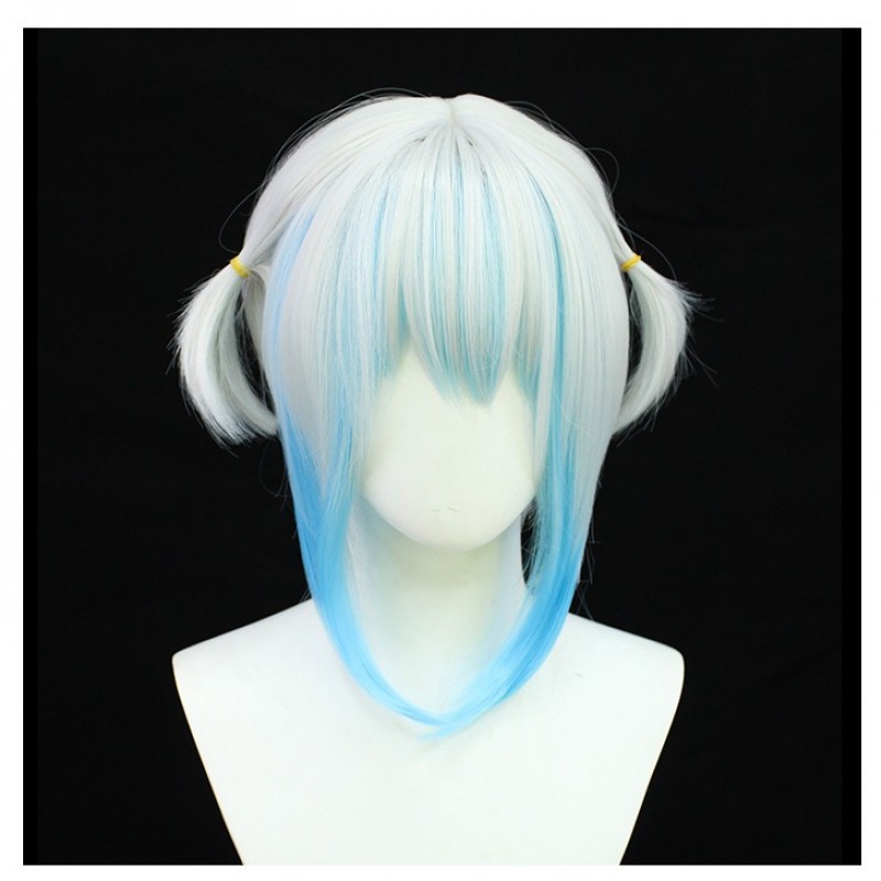 Hololive Virtual Idol Gawr Gura VTuber Shark Girl Cosplay Wig 35cm