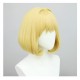 VTuber Virtual Idol Amelia Watson Casual Cosplay Wig - Everyday Yellow Short Bob Haircut