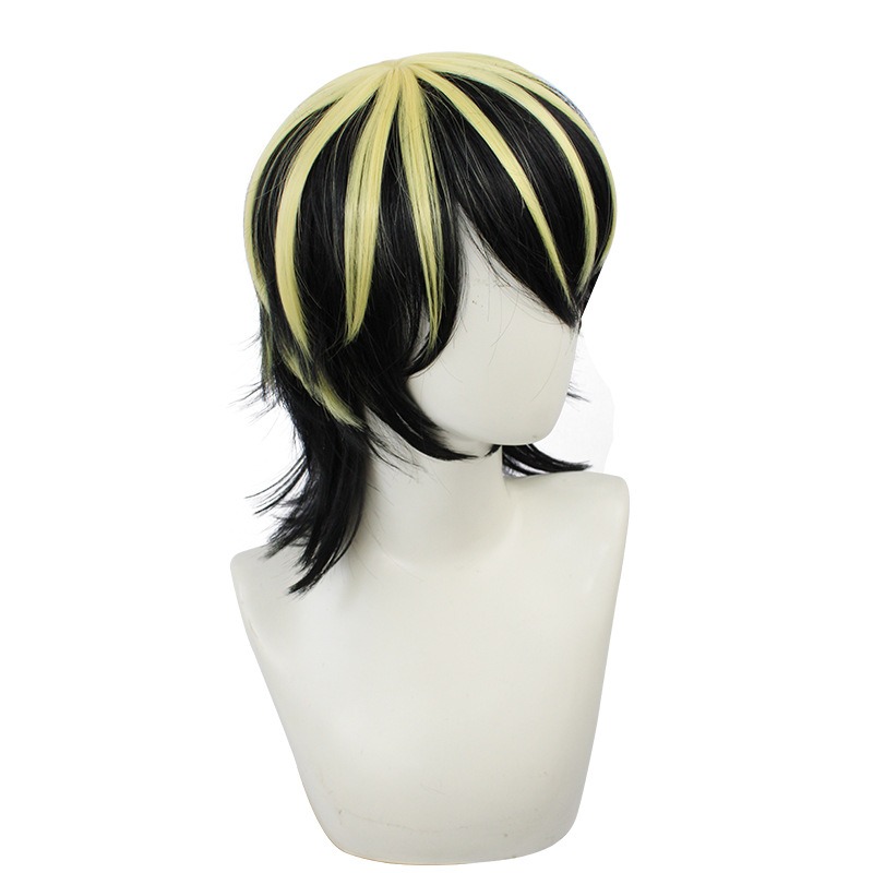 Tokyo Revengers H Cosplay Wig - Blonde Highlights Short Hair