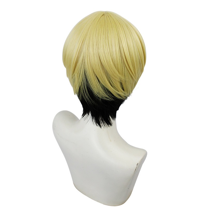 Tokyo Revengers Chifuyu Matsuno Cosplay Wigs Yellow Short Hair 30CM 