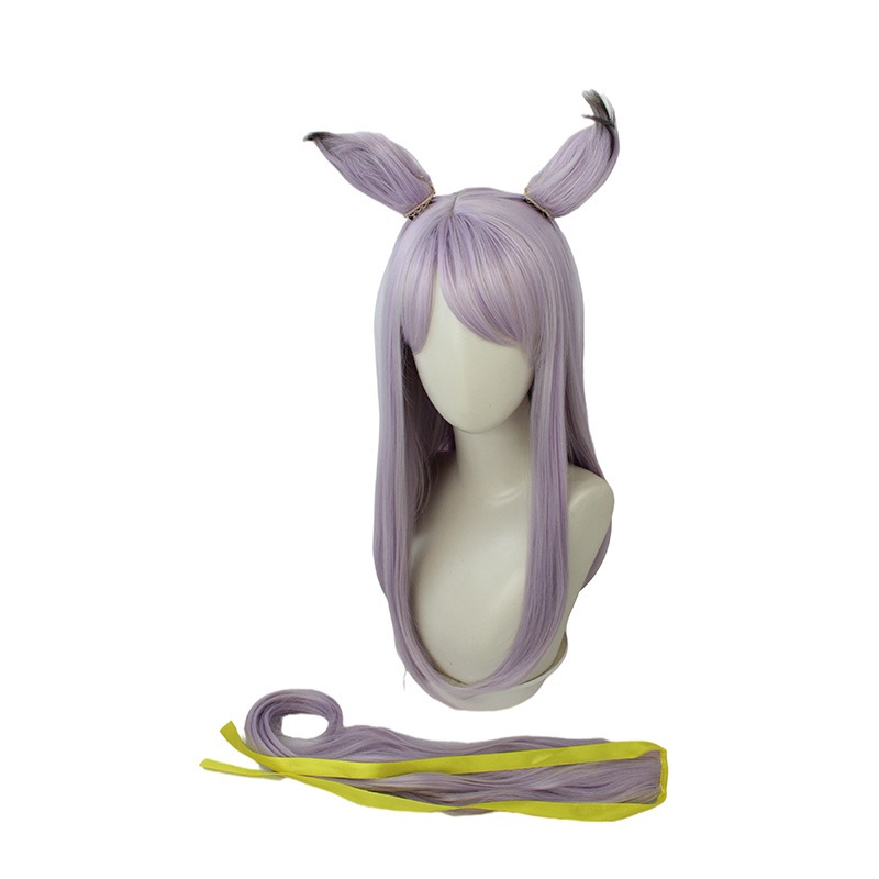 Uma Musume Pretty Derby Mejiro McQueen Cosplay Wig Set  Matching Ears Tail and Long Hair