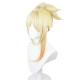 Genshin Impact | Ryuukaeika Yoimiya Cosplay Wig Light Gold Gradient Ponytail with Butterfly 33cm