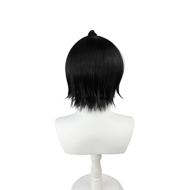 Ensemble Stars Cosplay Wig Sakuya Rinne Black Short Hair 30cm