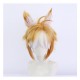 Genshin Impact  | Gorou Cosplay Wig  Rebellious Army Inazuma City Fluffy Top with Ears 30cm