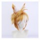 Genshin Impact  | Gorou Cosplay Wig  Rebellious Army Inazuma City Fluffy Top with Ears 30cm