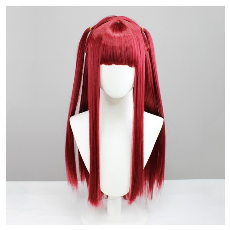 Dressing Doll Falling in Love Kitagawa Sea Dream Little Devil Red Straight Long Cosplay Wig 75cm