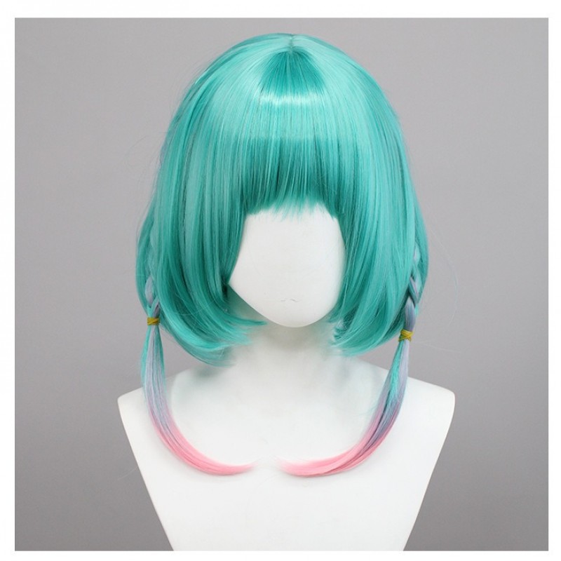 King of Glory - Yao Time Wish Cosplay Wig - Green Short Hair