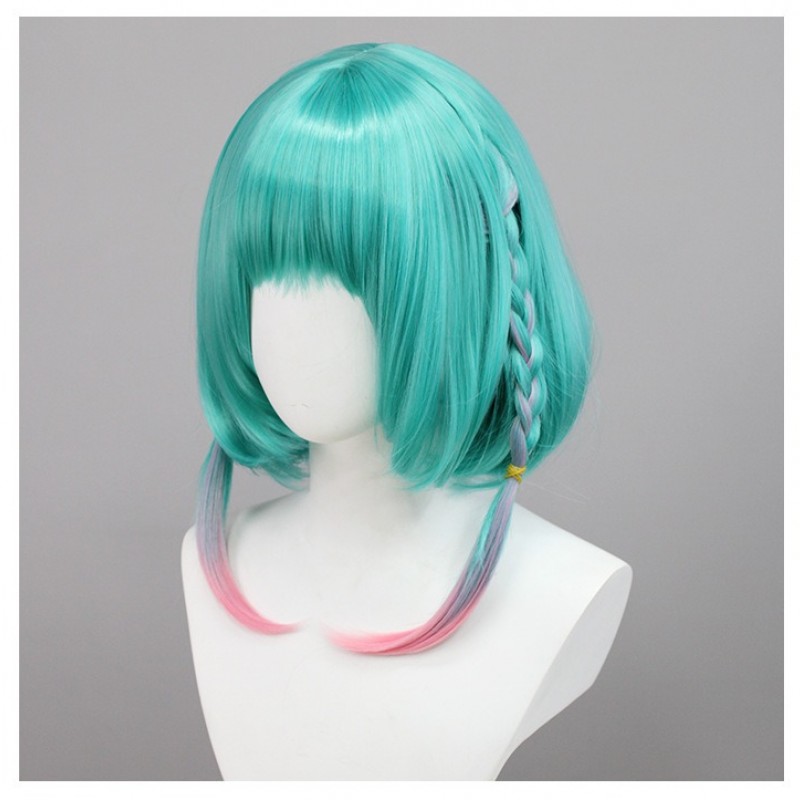 King of Glory - Yao Time Wish Cosplay Wig - Green Short Hair