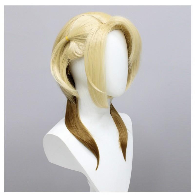 Virtual Idol - New Member Luca NIJISANJI Cosplay Wig - Brownish Yellow