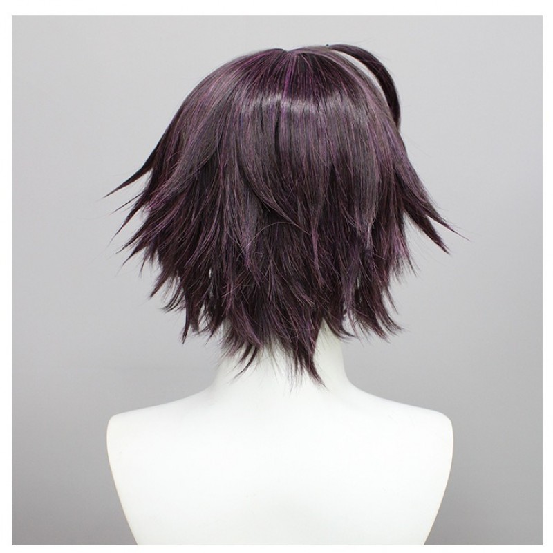 Virtual Streamer Shoto Cosplay Wig - Independent VTuber Dark Purple Short Hair