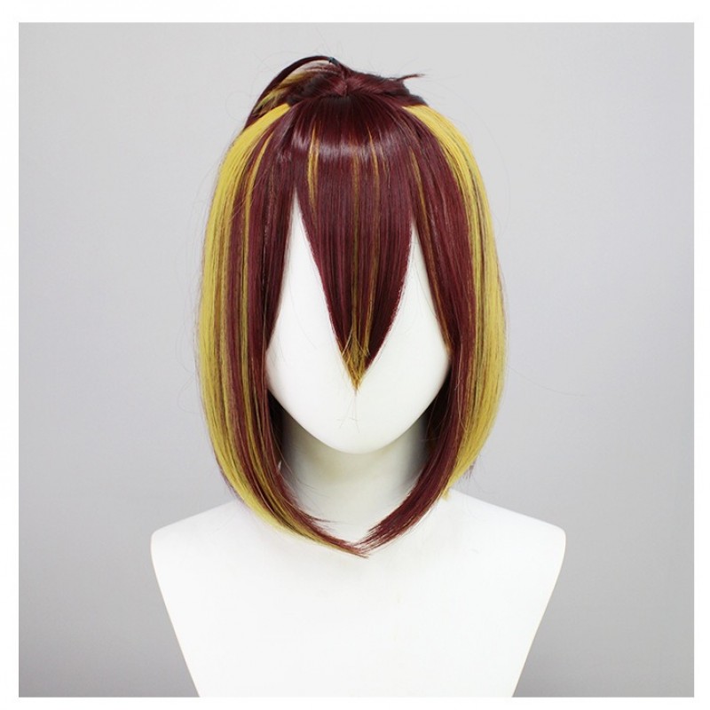 Virtual Streamer Shoto Cosplay Wig - Independent VTuber Brown Flip-up Short Hair