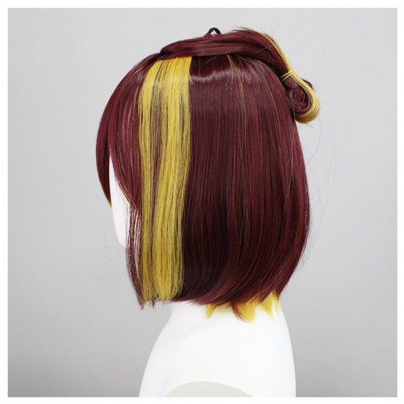 Virtual Streamer Shoto Cosplay Wig - Independent VTuber Brown Flip-up Short Hair