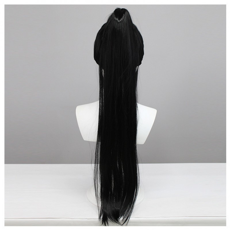 Naraka Bladepoint Ning Hongye Cosplay Wig - Ancient Chinese Style Black Long Straight Hair