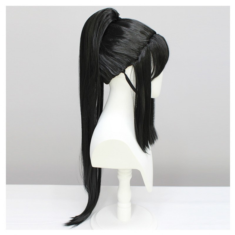 Naraka Bladepoint Ning Hongye Cosplay Wig - Ancient Chinese Style Black Long Straight Hair