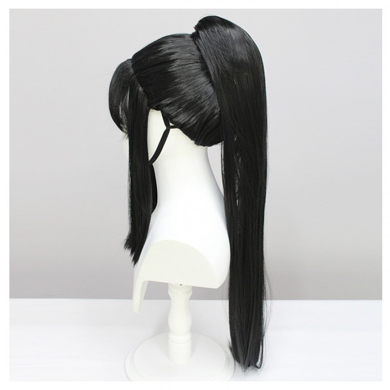 Naraka Bladepoint Ning Hongye Cosplay Wig - Ancient Chinese Style Black Long Straight Hair