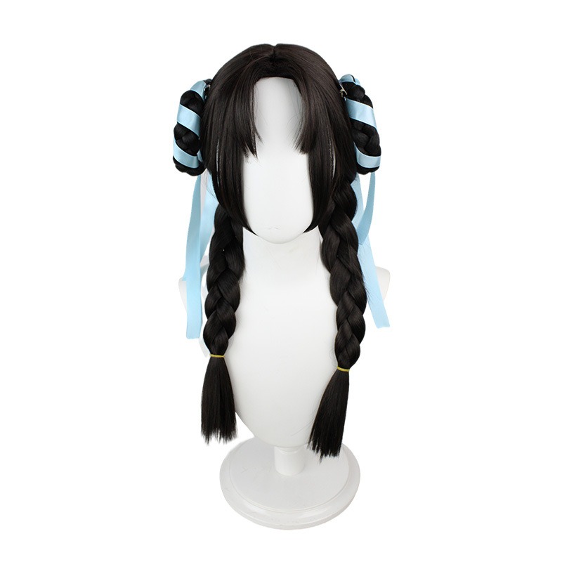 Arena of Valor Mystery | Shiyu Wig  Unveil Elegance with 60cm Sleek Black Tresses