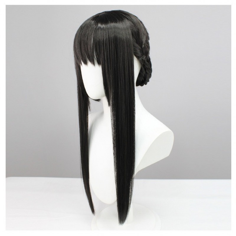 Spy x Family | Cosplay Wig Yor Briar Thorn Princess  Jet Black Straight Long Hair 60cm