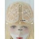 13 x4 Part Lace  Middle Part Light Blonde Hand-Tied Wig