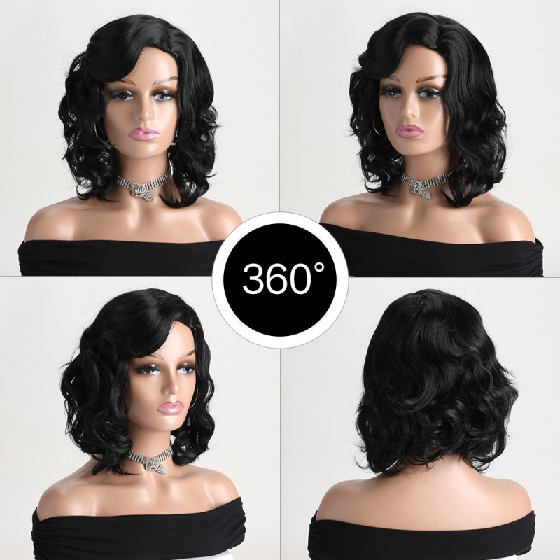 Black Short Wave Hair