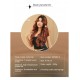 Caramel Brown Long Wavy Wig with Middle Part and Small T-Lace Hair