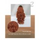 Caramel Brown Long Wavy Wig with Middle Part and Small T-Lace Hair