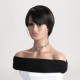 Chunky Highlights Short Bob Wig with Side Bangs